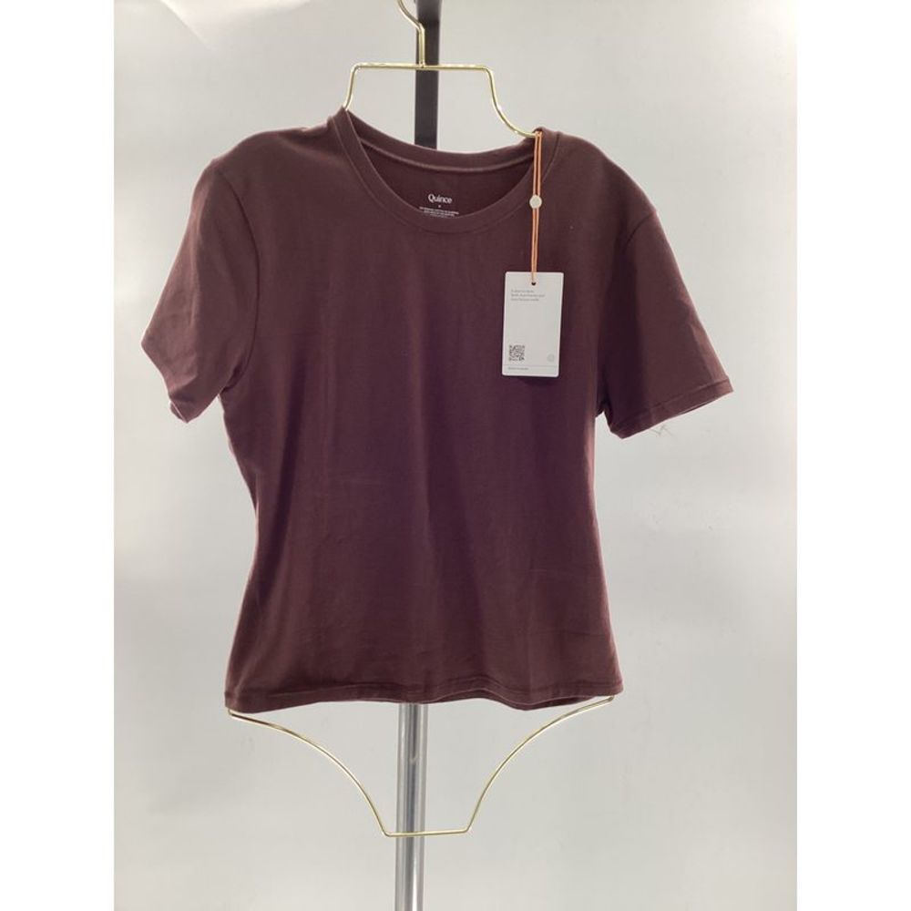 Quince Women's Stretch Cotton Jersey Fitted T-Shirt  M